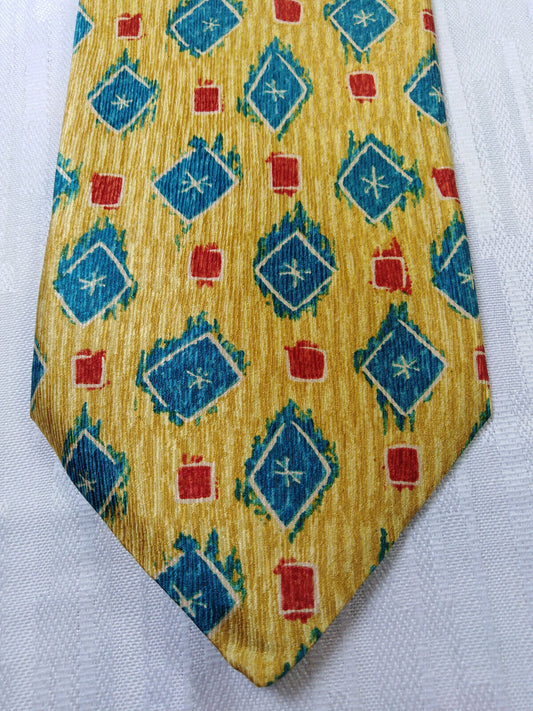 MISSONI 100%  SILK TIE SETA CRAVATTA NECKTIE MADE IN ITALY SELF TIPPED