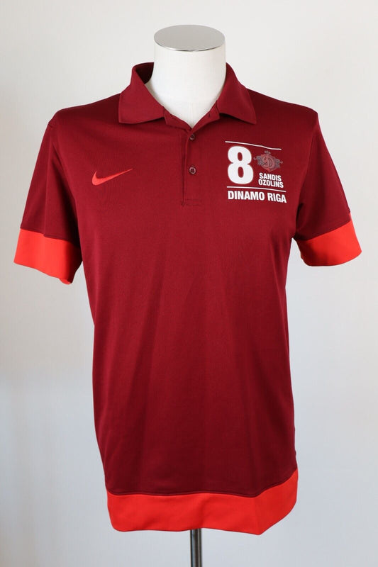NIKE DINAMO RIGA SANDIS OZOLINS N 8 MAGLIA POLO CALCIO UOMO Tg M SOCCER JERSEY