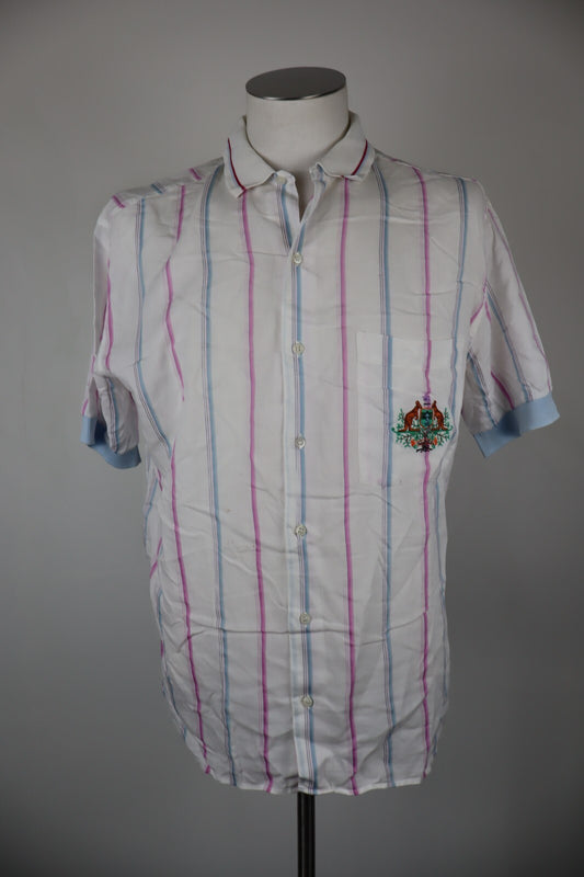 AUSTRALIAN L'ALPINA CAMICIA UOMO COTONE TG. 48 MAN CASUAL VINTAGE SHIRT