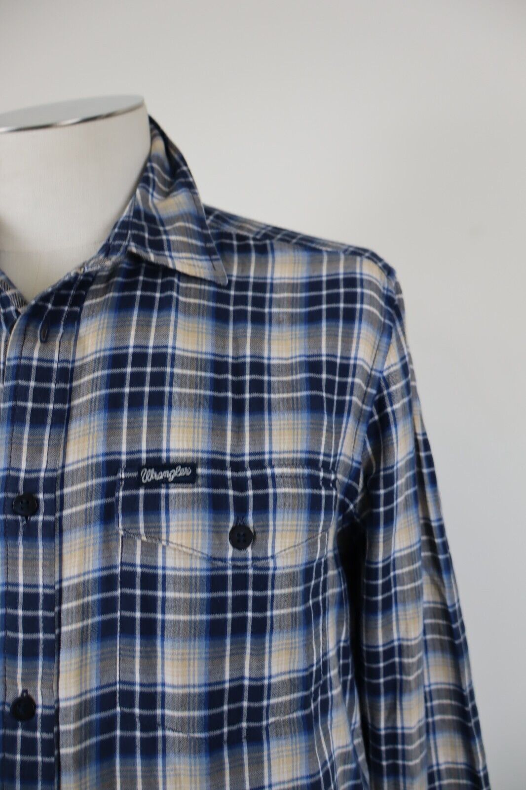 WRANGLER CAMICIA UOMO TG. M MAN CASUAL VINTAGE SHIRT COTONE COTTON