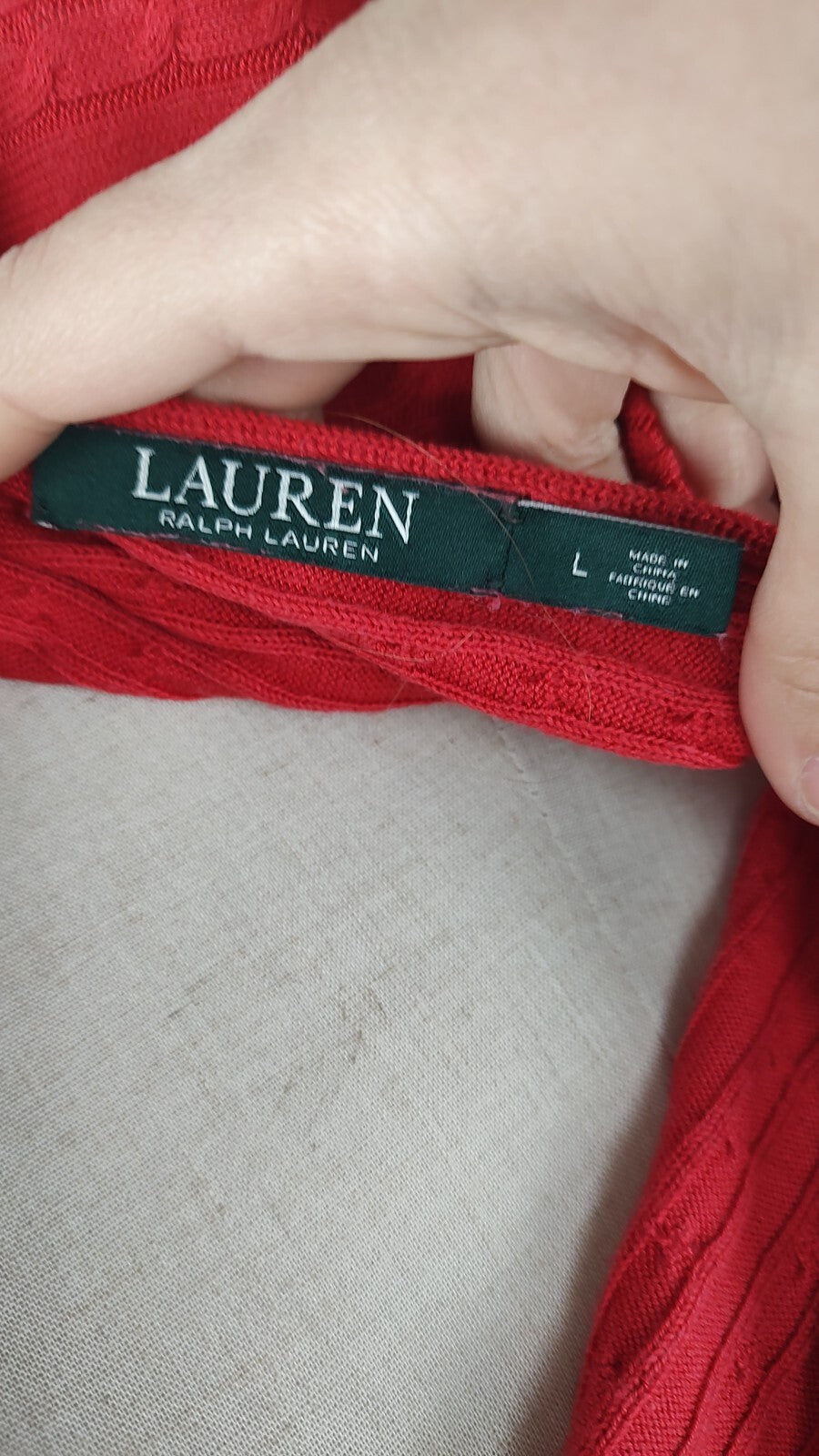 RALPH LAUREN MAGLIONE SETA DONNA TG L WOMAN CASUAL SWEATER ITALY VINTAGE