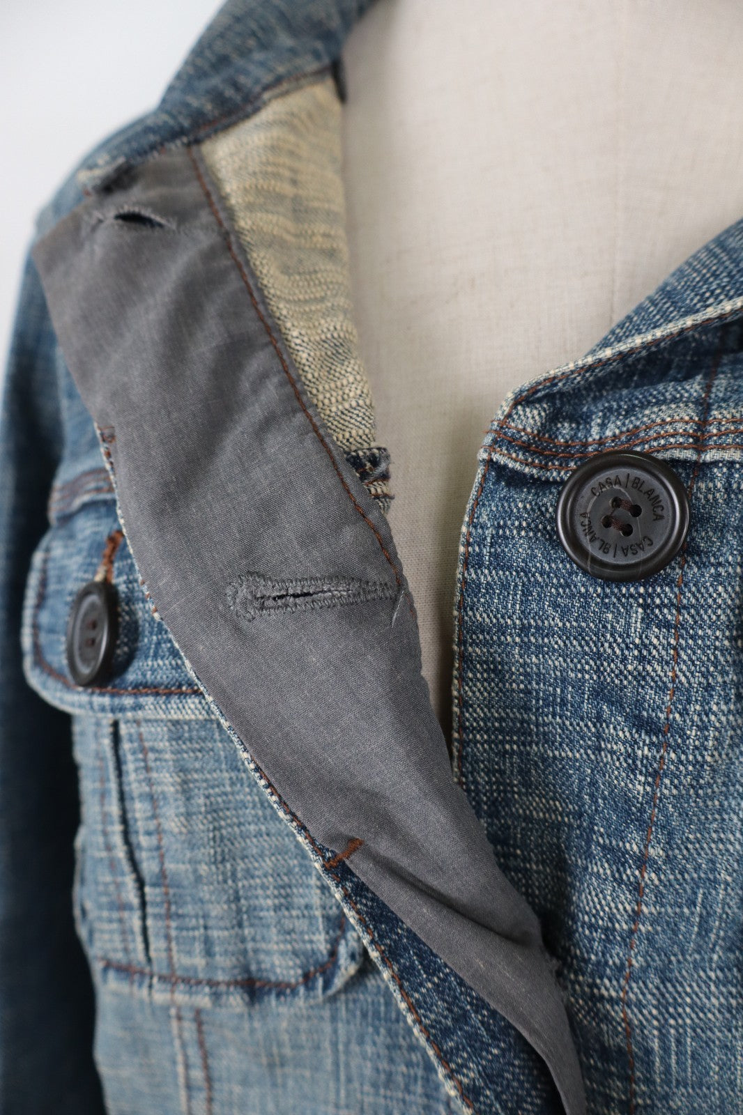 CASA BLANCA GIUBBINO JEAN DONNA Tg. 46 WOMAN DENIM CASUAL JACKET VINTAGE