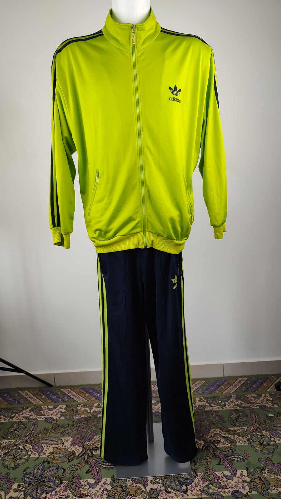 ADIDAS TUTA COMPLETA DUE PEZZI Tg. 5 TRACKSUIT JACKET PANTS UOMO SPORT