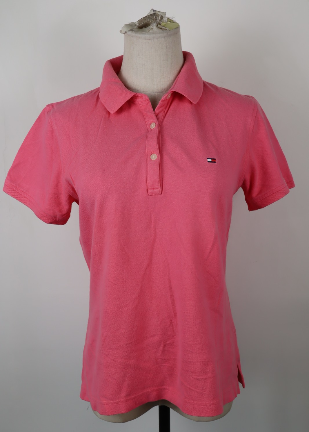 TOMMY HILFIGER DENIM POLO MAGLIA DONNA M WOMAN SHIRT CASUAL VINTAGE LOGO