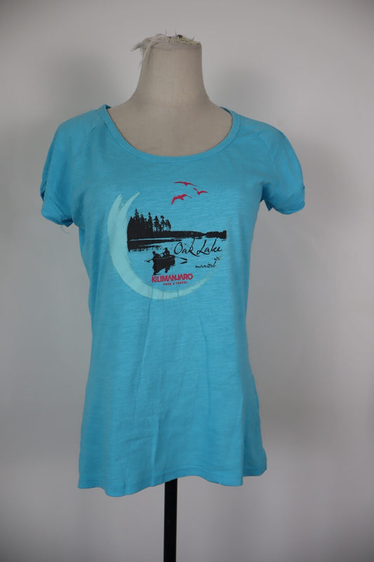 KILIMANGIARO MAGLIA DONNA T-SHIRT TG. L WOMAN CASUAL VINTAGE SHIRT COTONE