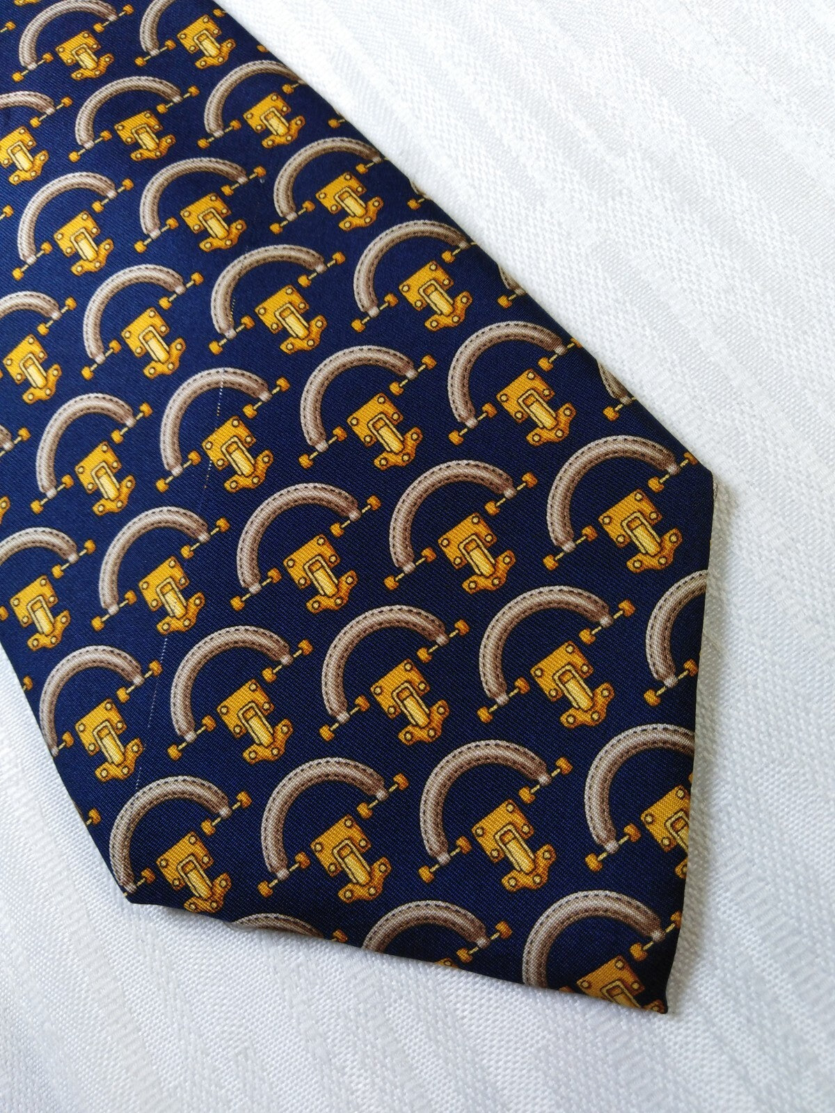 TRUSSARDI 100% SILK TIE SETA CRAVATTA NECKTIE MADE IN ITALY CLASSIC CON TAG