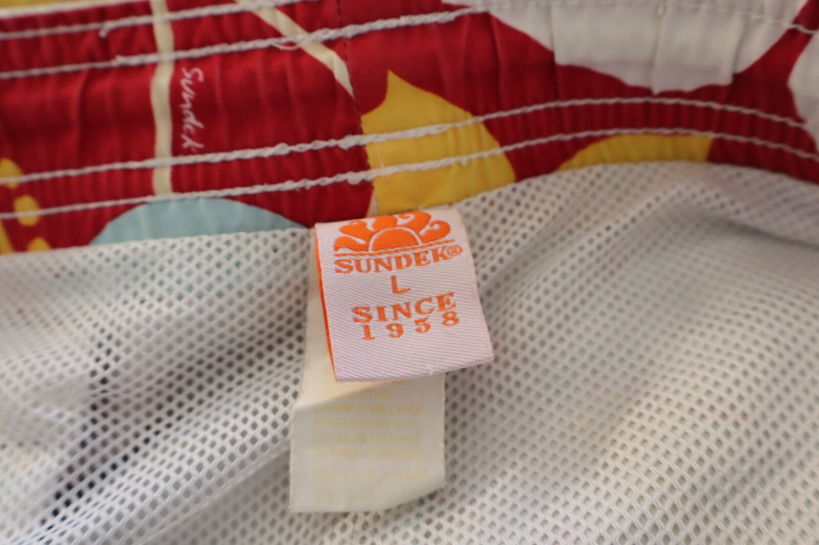 SUNDEK COSTUME PANTALONCINO MARE UOMO TG L MEN SWIMSUIT VINTAGE CASUAL