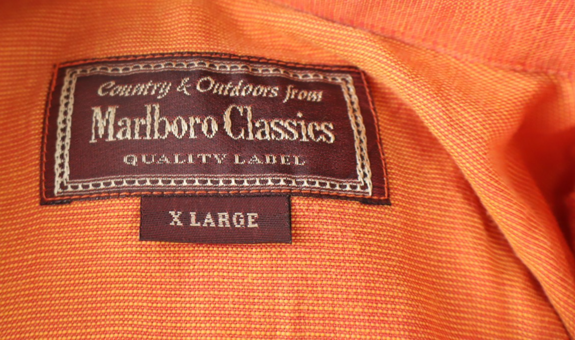 MARLBORO CLASSICS CAMICIA UOMO COTONE TG. XL MAN CASUAL VINTAGE COTTON SHIRT