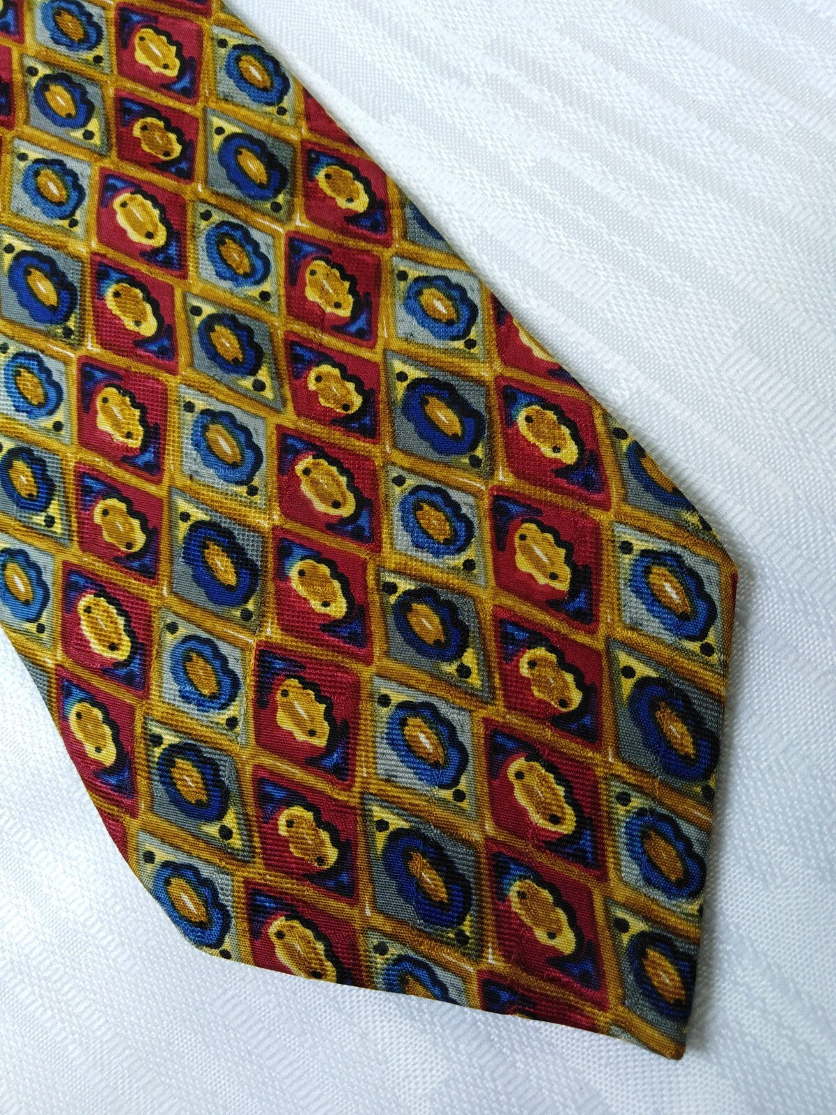 UNGARO PARIS 100% SILK TIE SETA CRAVATTA NECKTIE MADE IN ITALY