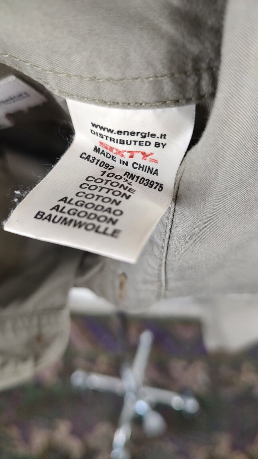 ENERGIE CAMICIA SHIRT UOMO Tg XL MAN VINTAGE CASUAL COTONE