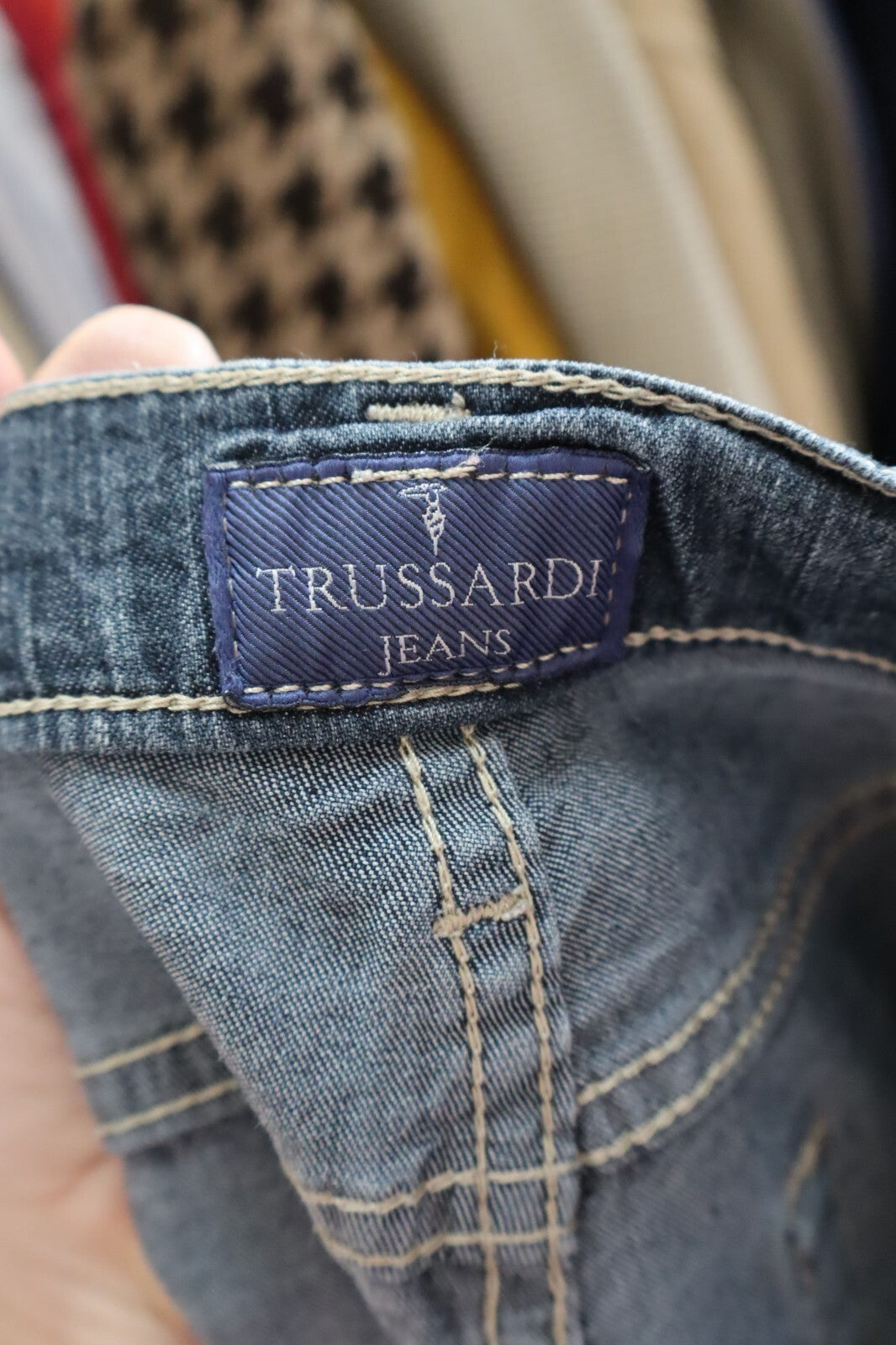 TRUSSARDI PANTALONE CASUAL DONNA TG W29 WOMAN VINTAGE PANTS DENIM