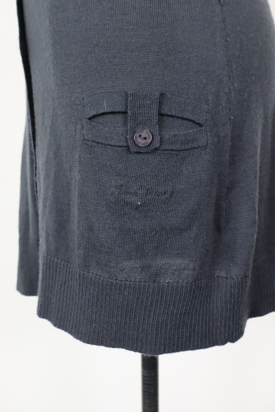 PATRIZIA PEPE JEANS MAGLIONE SMANICATO CARDIGAN DONNA Tg. M WOMAN CASUAL COTONE