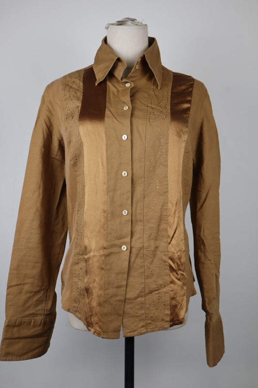 MARLBORO CLASSICS CAMICIA  DONNA TG. L WOMAN SHIRT CASUAL VINTAGE LINO