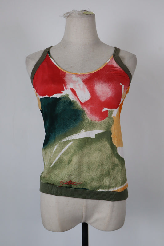 GATTINONI MAGLIA DONNA TG. 42 WOMAN CASUAL VINTAGE T-SHIRT  TANK- TOP