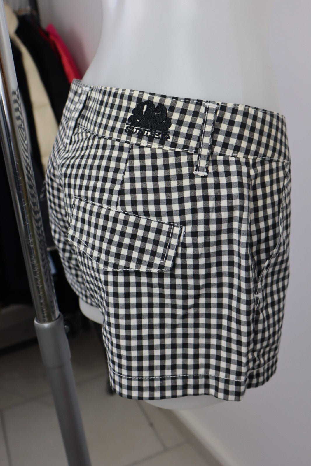 SUNDEK PANTALONCINO DONNA TG 40 XS WOMAN VINTAGE SHORTS CASUAL MARE