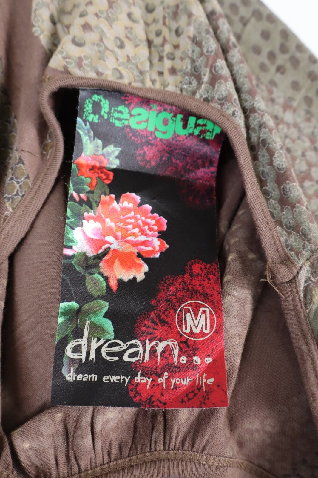 DESIGUAL VESTITO DONNA TG. M WOMAN CASUAL VINTAGE DRESS ITALIA