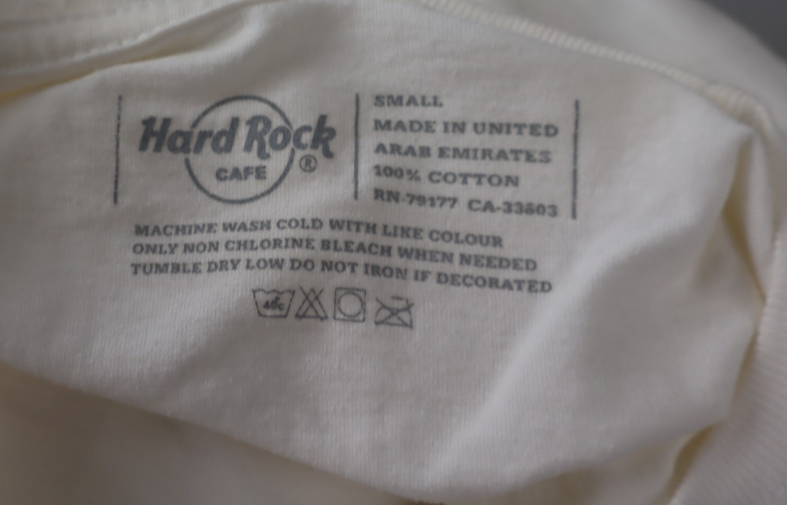 HARD ROCK LOS ANGELES MAGLIA DONNA TG. S WOMAN CASUAL VINTAGE T-SHIRT TOP COTONE