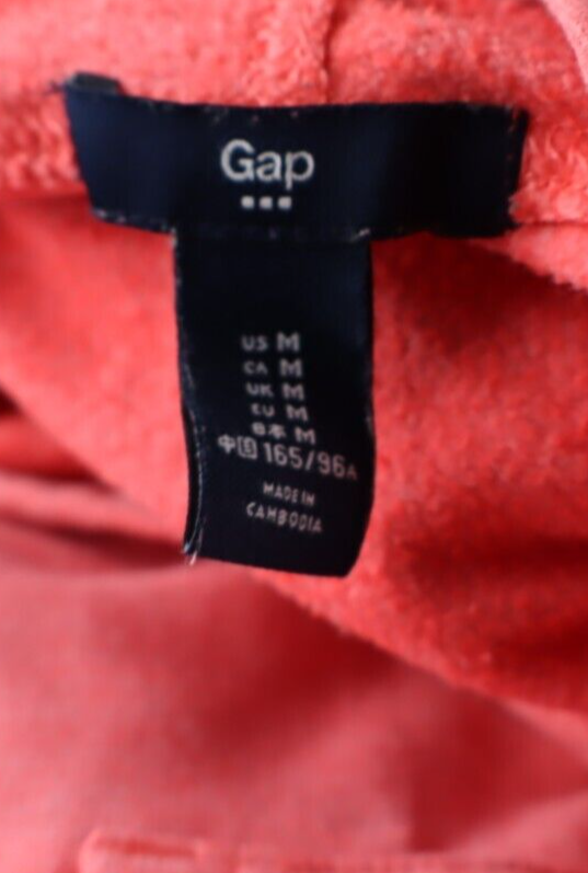 GAP FELPA CAPPUCCIO DONNA Tg M WOMAN CASUAL VINTAGE SPORT SWEATSHIRT COTONE