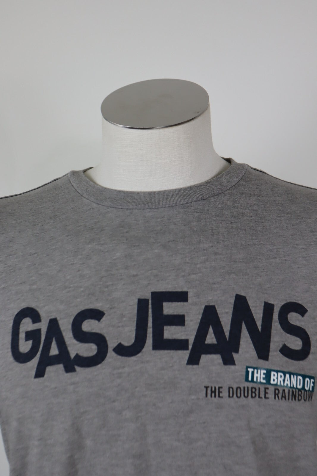 GAS JEANS MAGLIA COTONE UOMO TG. L MAN T- SHIRT CASUAL VINTAGE