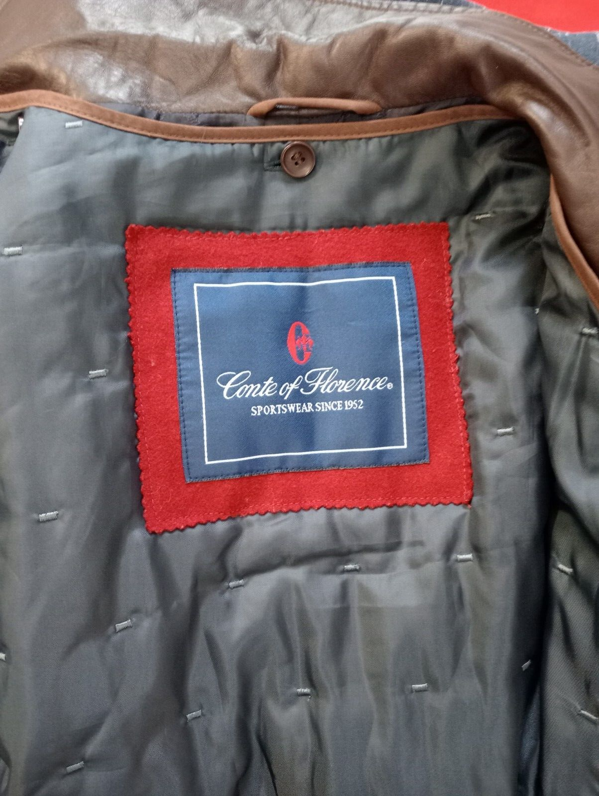 CONTE OF FLORENCE GIUBBINO GIACCA UOMO Tg M MAN CASUAL VINTAGE JACKET