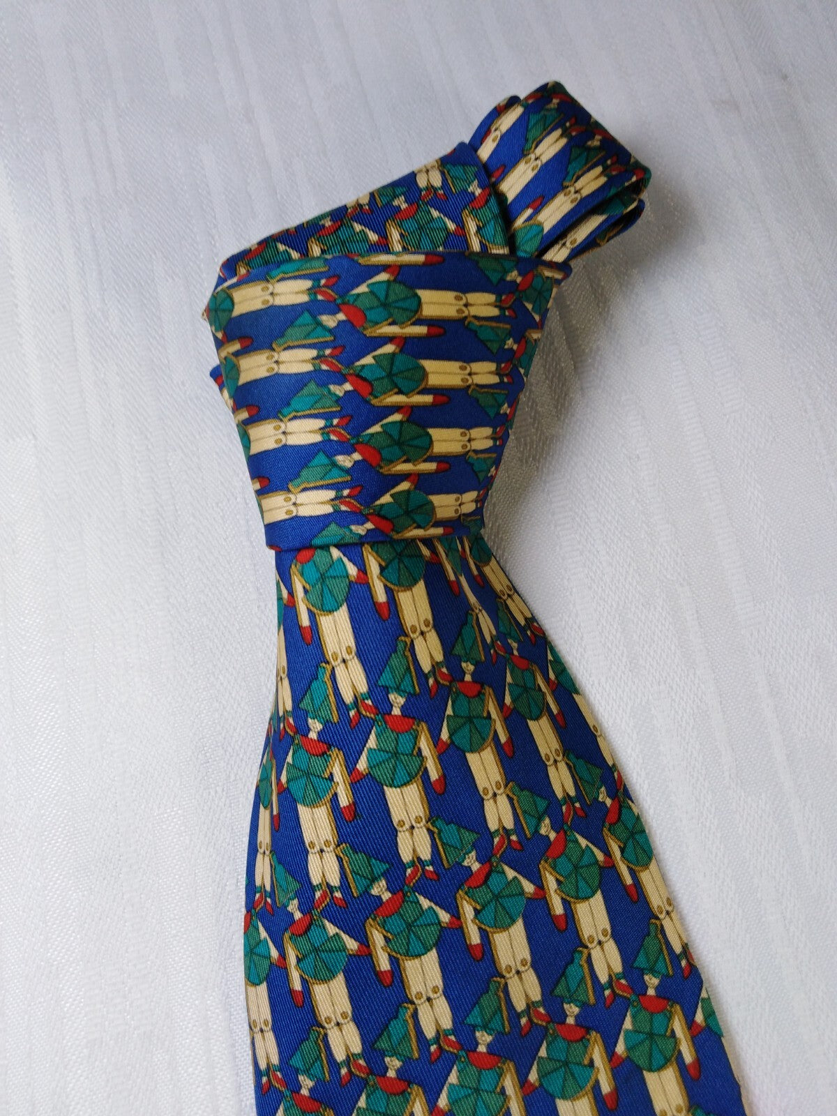 NAZARENO GABRIELLI 100% SETA SILK TIE CRAVATTA NECKTIE ITALY VINTAGE SELF TIPPED