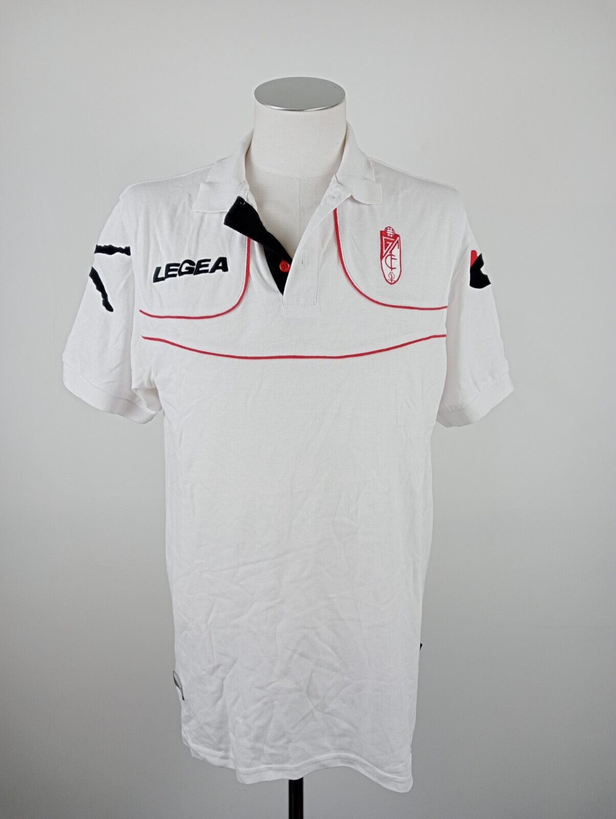 LEGEA GRANADA MAGLIA POLO CALCIO TRIKOT UOMO TG. XL SOCCER JERSEY VINTAGE