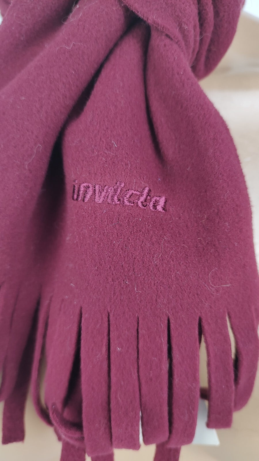 INVICTA SCIARPA PILE CON TAG UOMO DONNA WOMAN MAN VINTAGE CASUAL SCARF