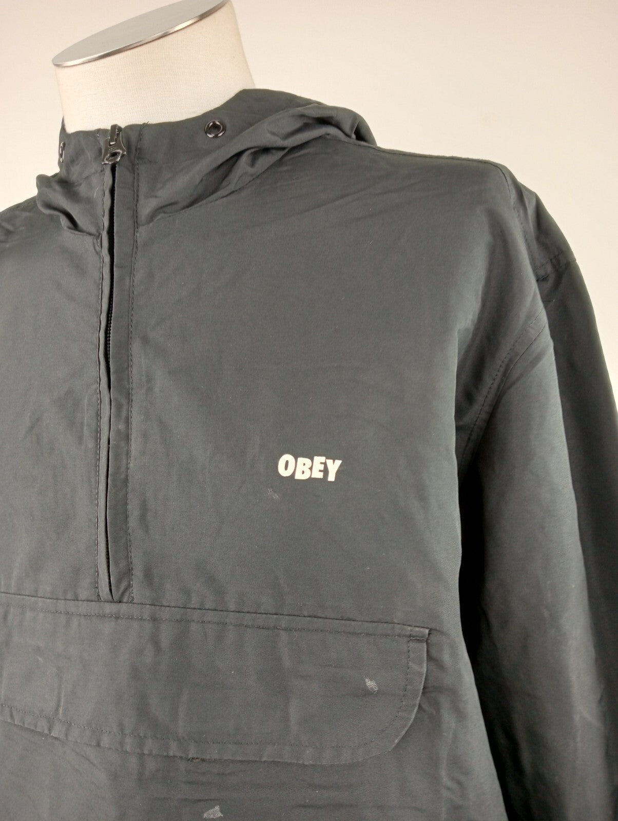 OBEY GIUBBINO LEGGERO UOMO L VINTAGE MAN VINTAGE CASUAL JACKET GIACCA A VENTO