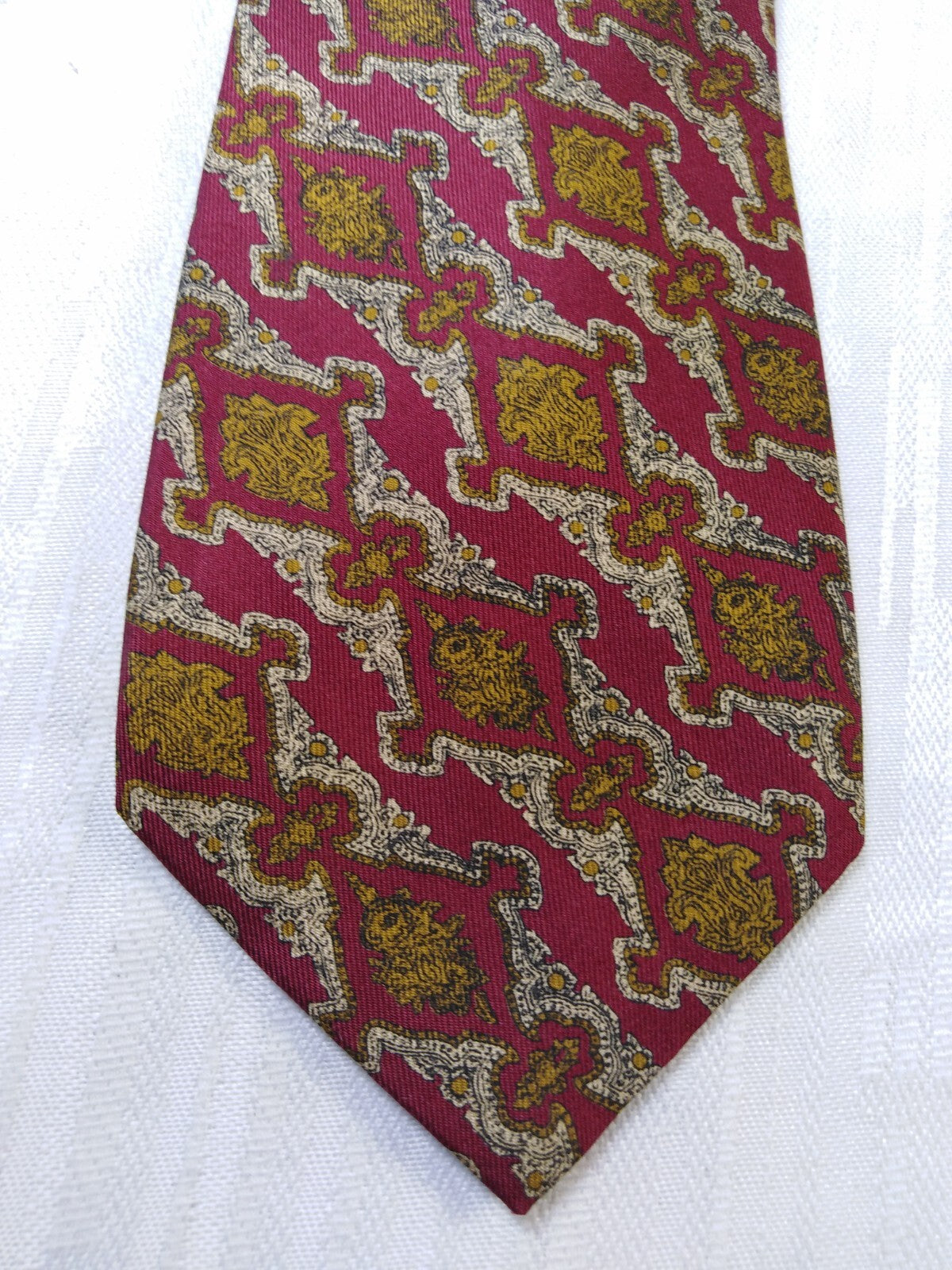 TRUSSARDI 100%  SILK TIE SETA CRAVATTA NECKTIE MADE IN ITALY