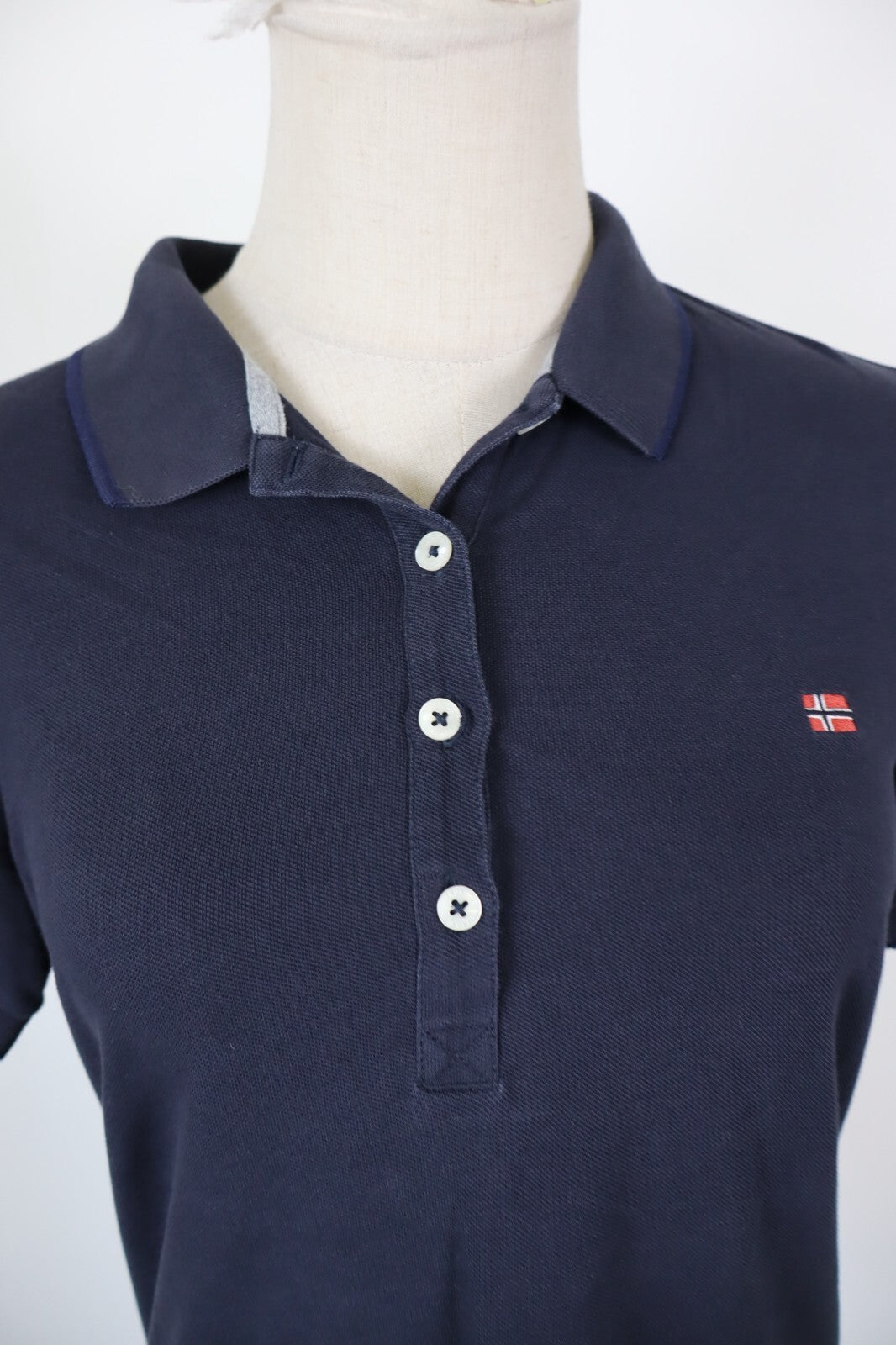 NAPAPIJRI MAGLIA POLO DONNA COTONE TG. M WOMAN SHIRT CASUAL VINTAGE COTTON