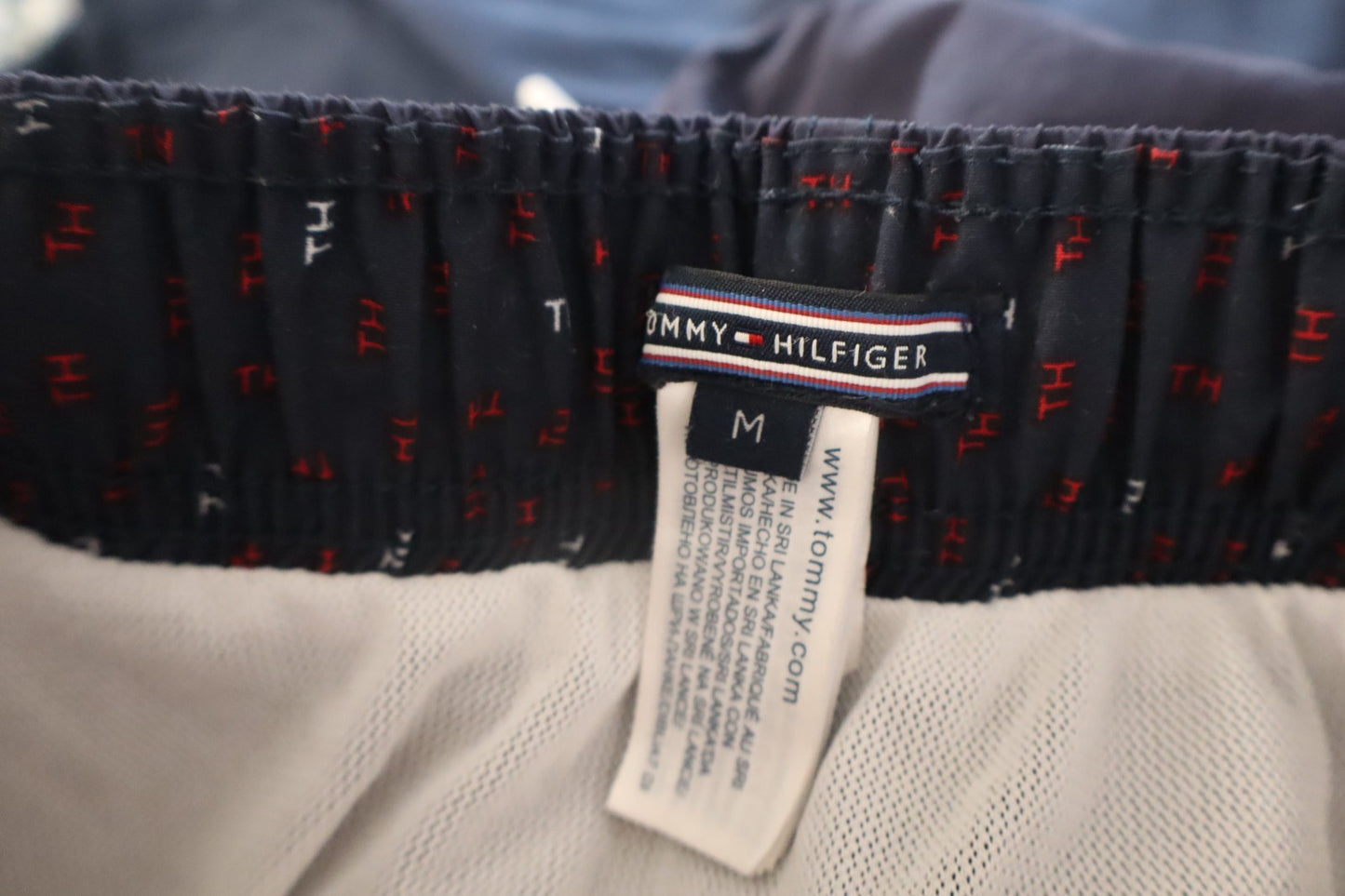 TOMMY HILFIGER COSTUME PANTALONCINO MARE UOMO M MEN SWIMSUIT VINTAGE CASUAL