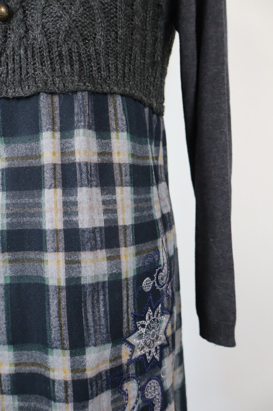 DESIGUAL VESTITO ABITO DONNA TG. M WOMAN CASUAL VINTAGE DRESS LANA WOOL