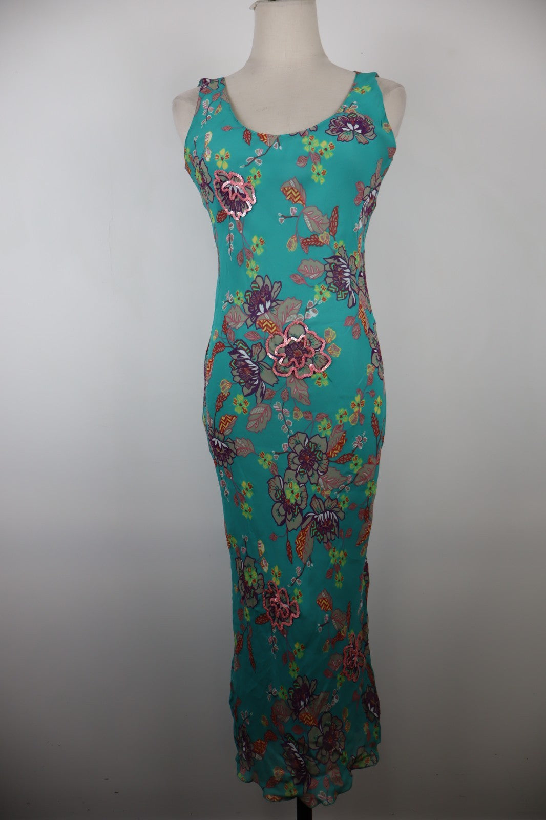 MAX&CO VESTITO SMANICATO DONNA ABITO TG 40 WOMAN CASUAL VINTAGE DRESS ADERENTE