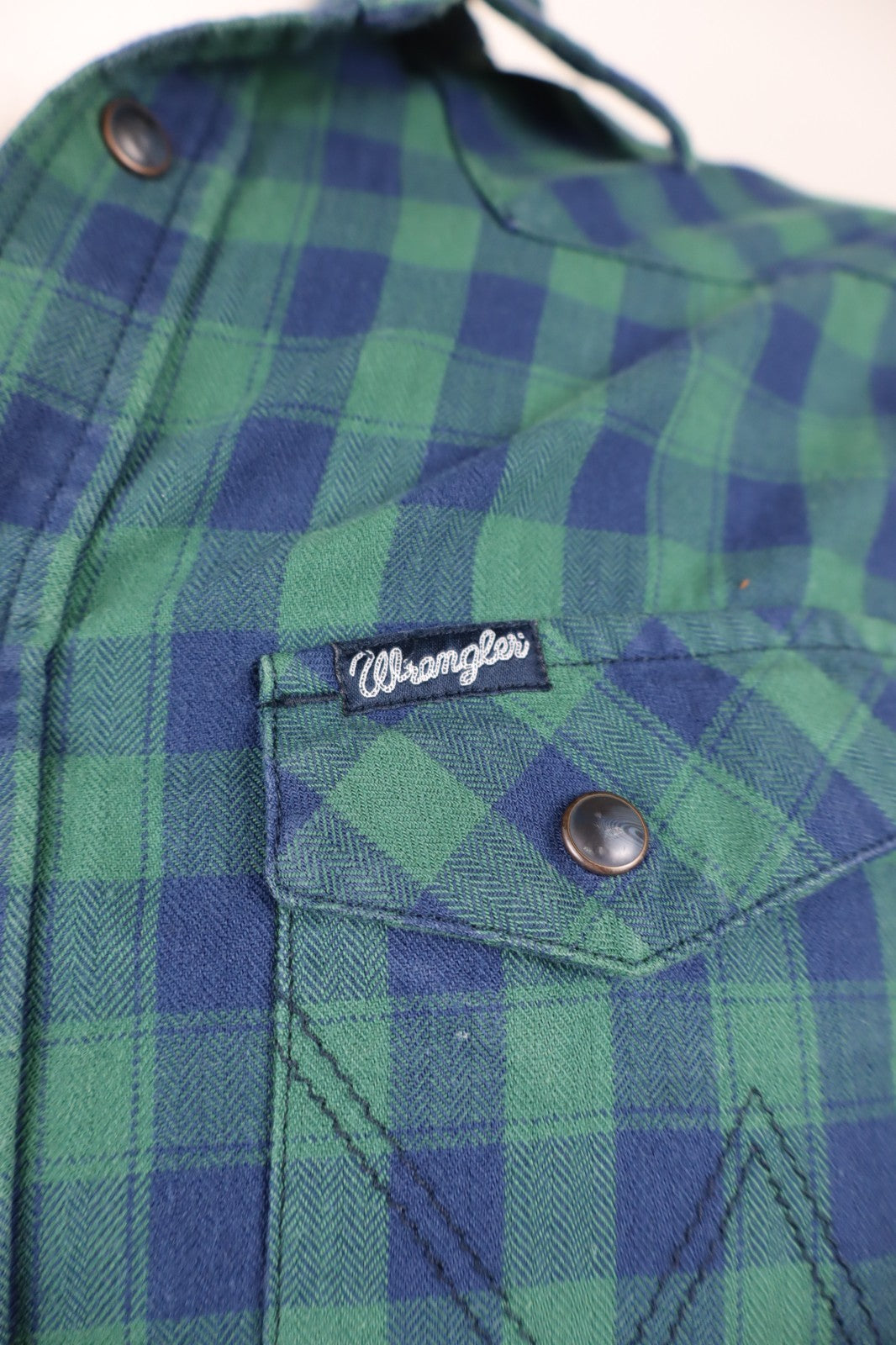 WRANGLER CAMICIA UOMO TG. S MAN CASUAL VINTAGE SHIRT COTONE MANICA LUNGA LOGO