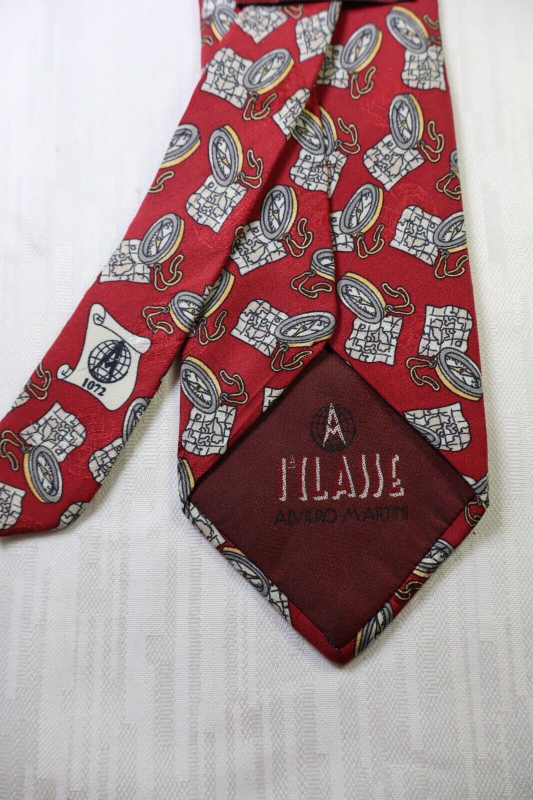 ALVIERO MARTINI I CLASSE 100% SILK TIE SETA CRAVATTA NECKTIE MADE IN ITALY
