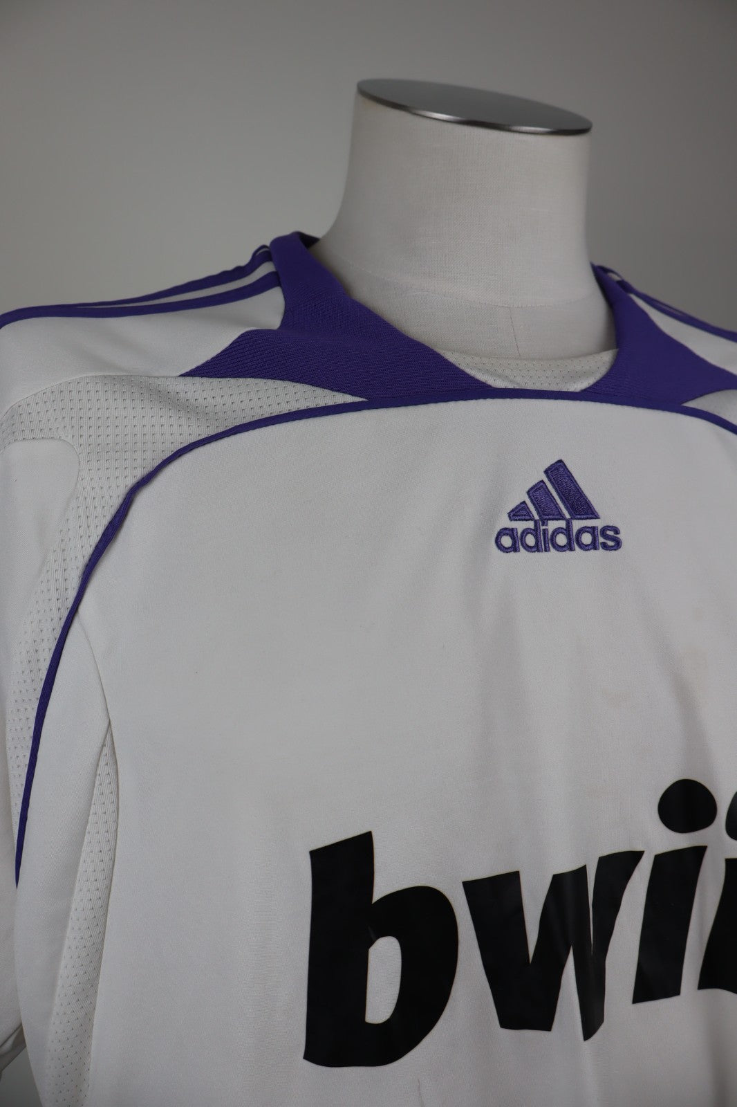 ADIDAS REAL MADRID MAGLIA CALCIO UOMO Tg XL SOCCER JERSEY VINTAGE MANICA LUNGA
