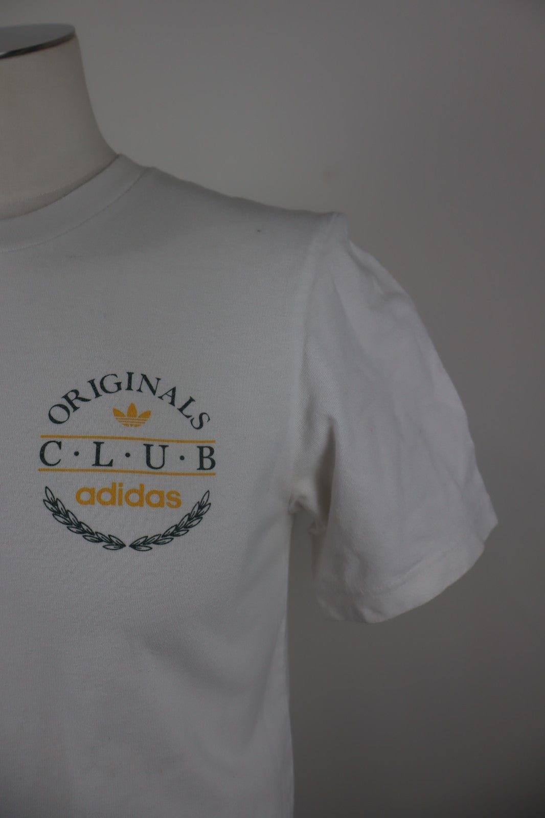 ADIDAS CLUB MAGLIA UOMO TG XS MAN COTTON T-SHIRT CASUAL COTONE VINTAGE LOGO