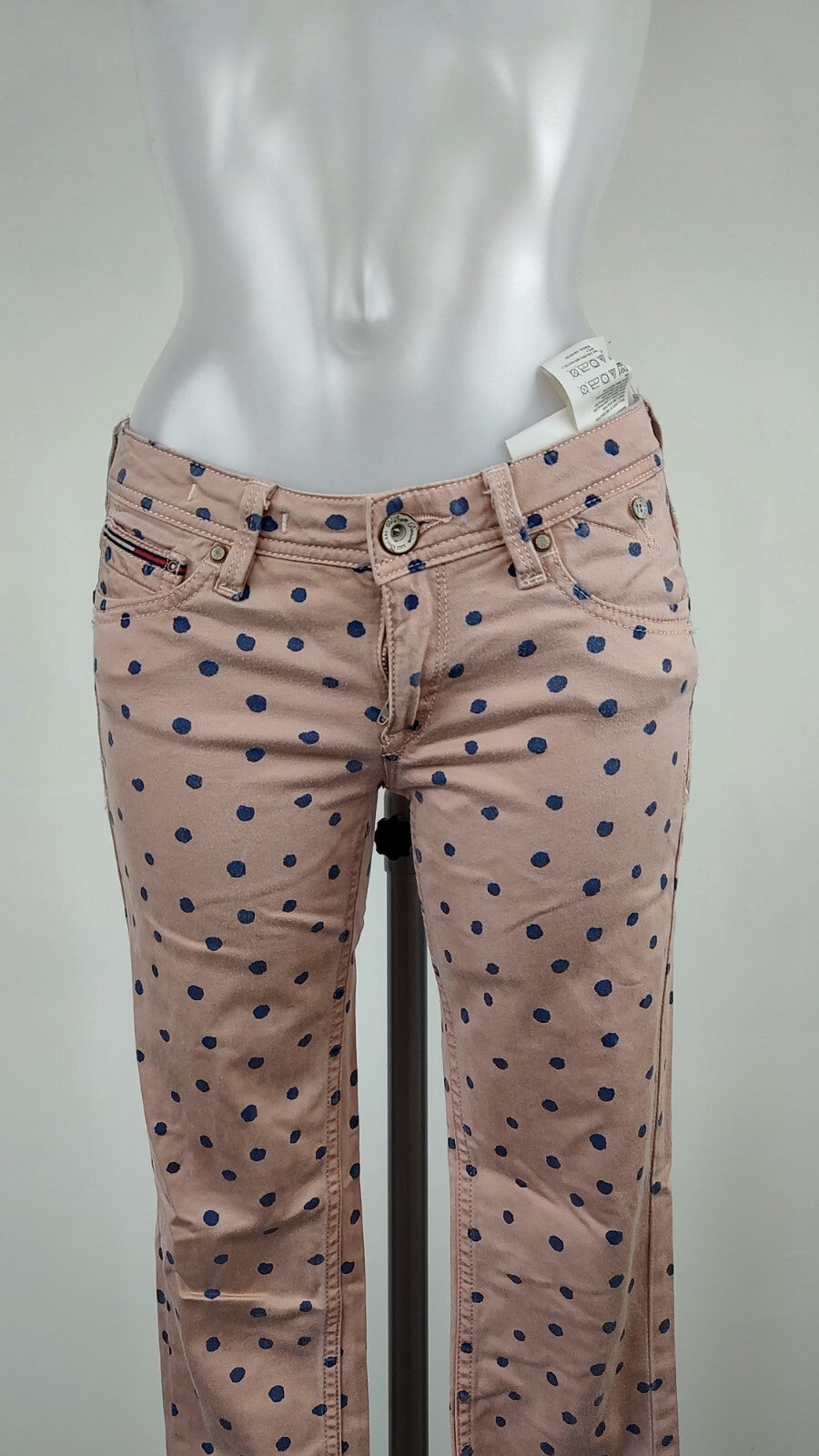 HILFIGER DENIM PANTALONE CASUAL DONNA TG 27 / 32 WOMAN VINTAGE PANTS COTONE