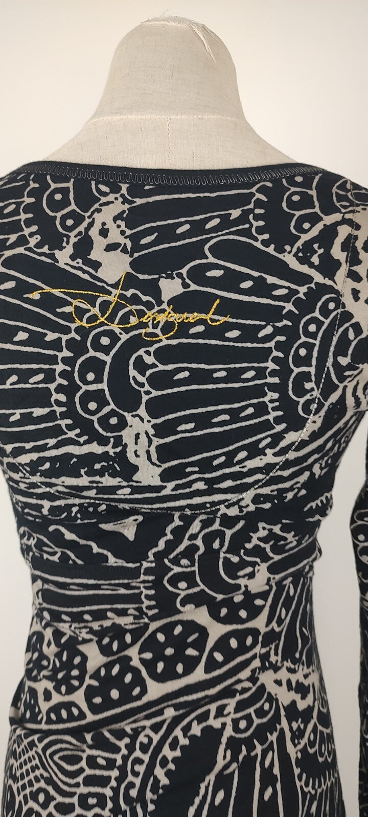 DESIGUAL VESTITO DONNA TG. XS WOMAN CASUAL VINTAGE DRESS