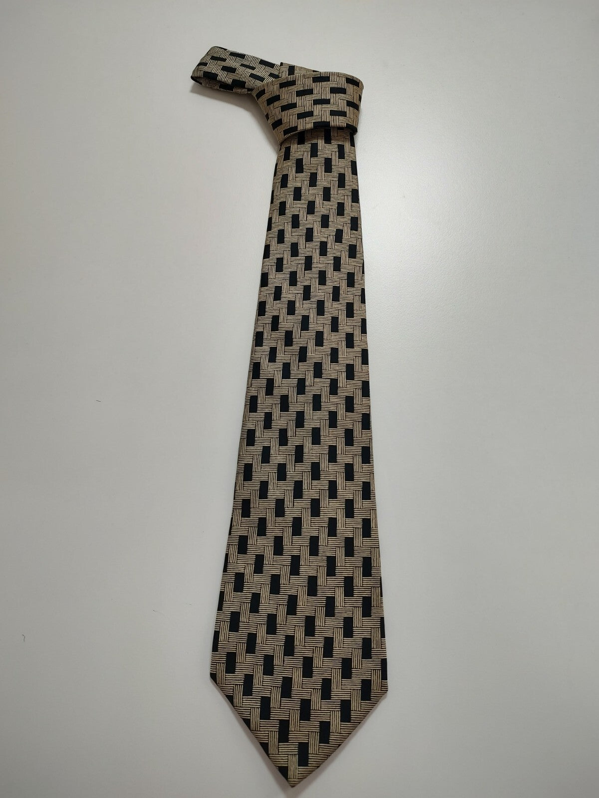 ANGELO MARINO NAPOLI 100% SILK TIE SETA CRAVATTA NECKTIE MADE IN ITALY CLASSIC