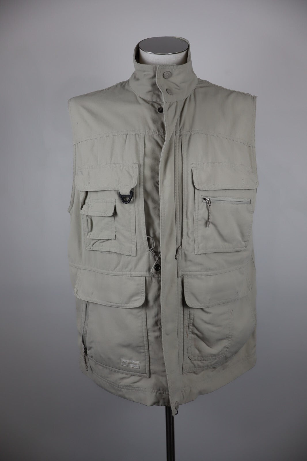 COLUMBIA GIUBBINO LEGGERO SMANICATO GILET UOMO TG L MAN CASUAL VINTAGE JACKET