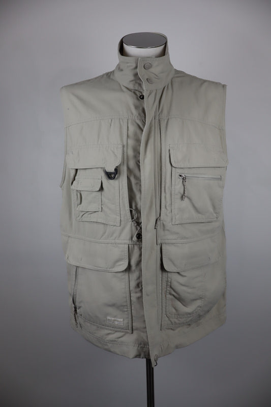 COLUMBIA GIUBBINO LEGGERO SMANICATO GILET UOMO TG L MAN CASUAL VINTAGE JACKET