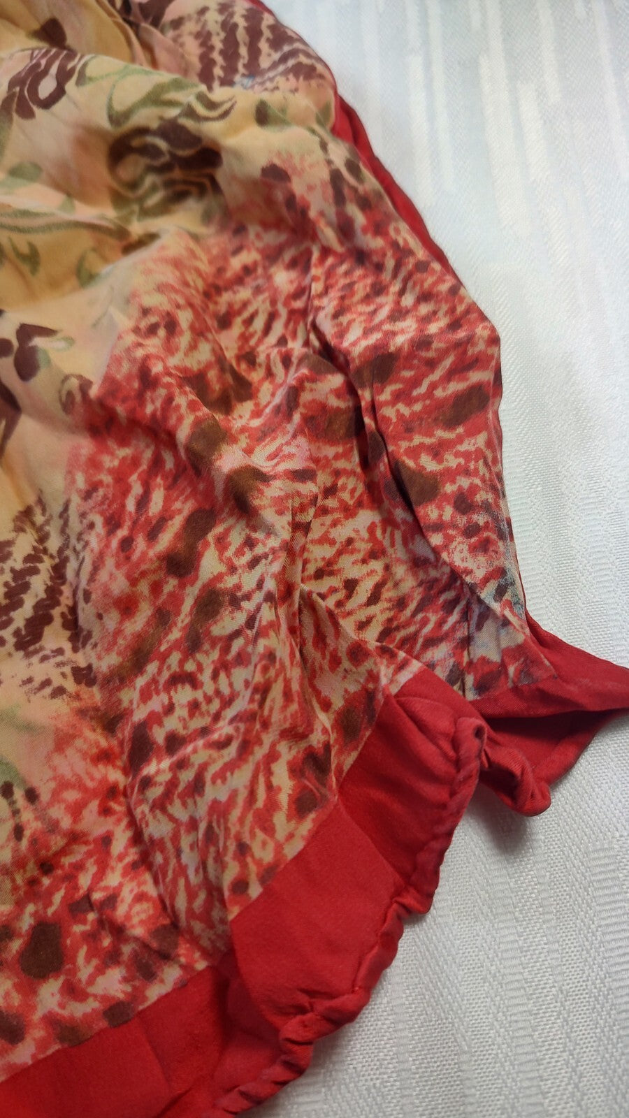FOULARD 100% SILK SCARVES SCARF RECTANGLE SETA MADE IN ITALY
