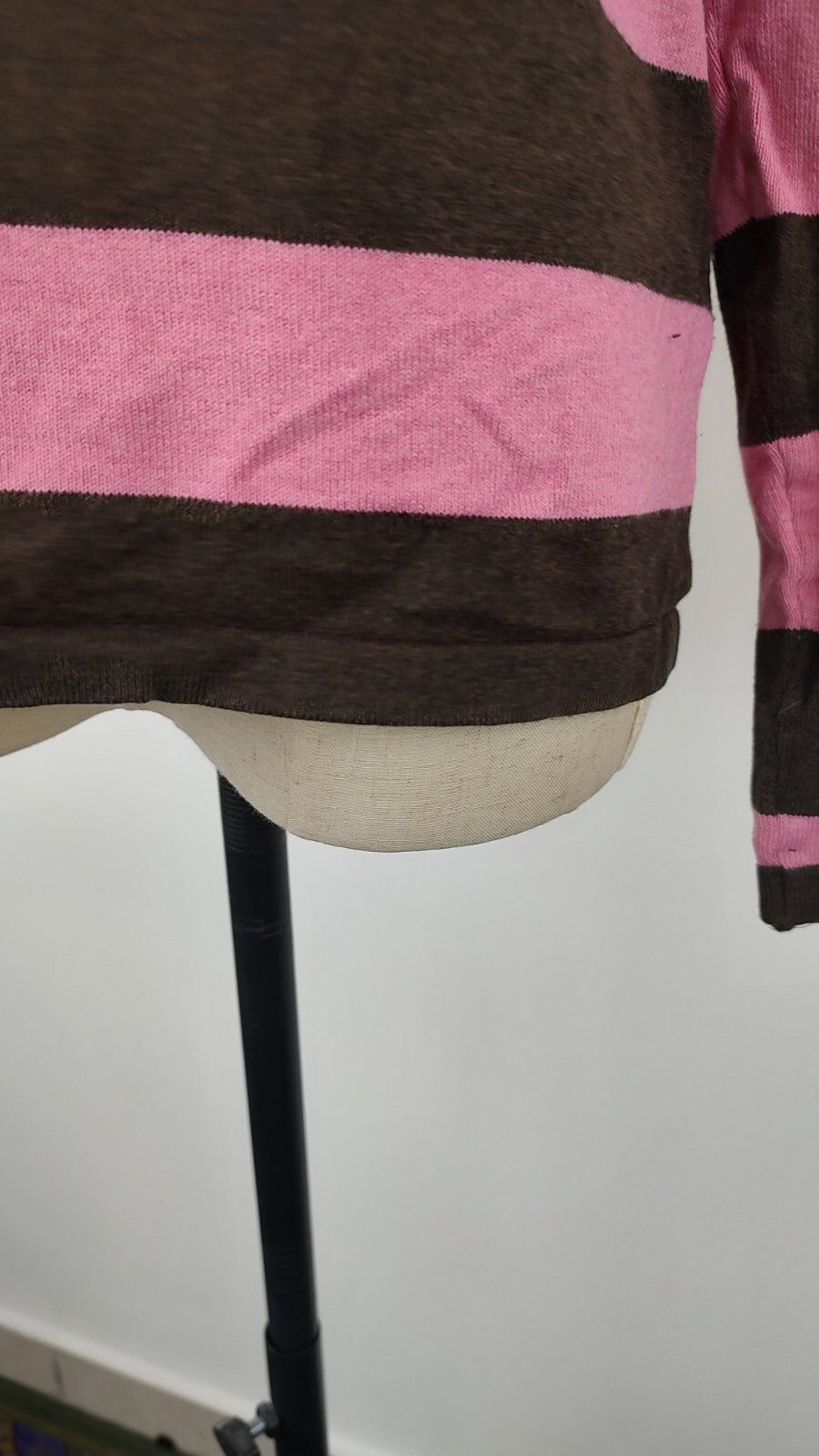 TOMMY HILFIGER MAGLIONE COTONE CASHMERE DONNA Tg. L WOMAN CASUAL SWEATER VINTAGE