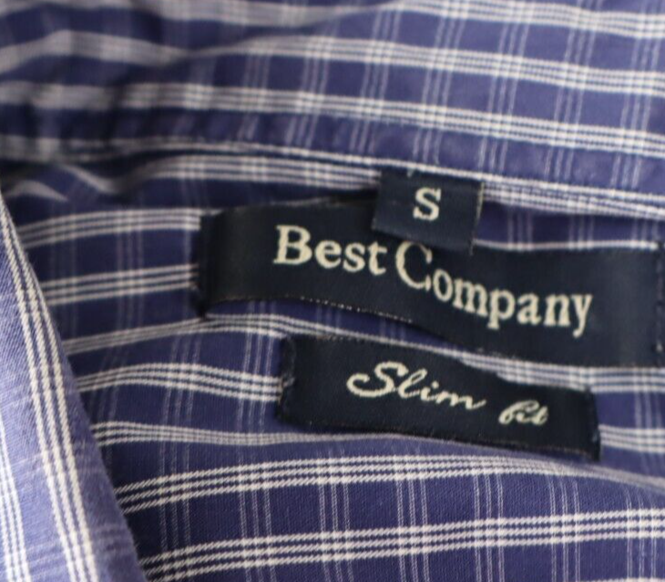 BEST COMPANY CAMICIA UOMO COTONE TG S SLIM FIT MAN CASUAL VINTAGE SHIRT