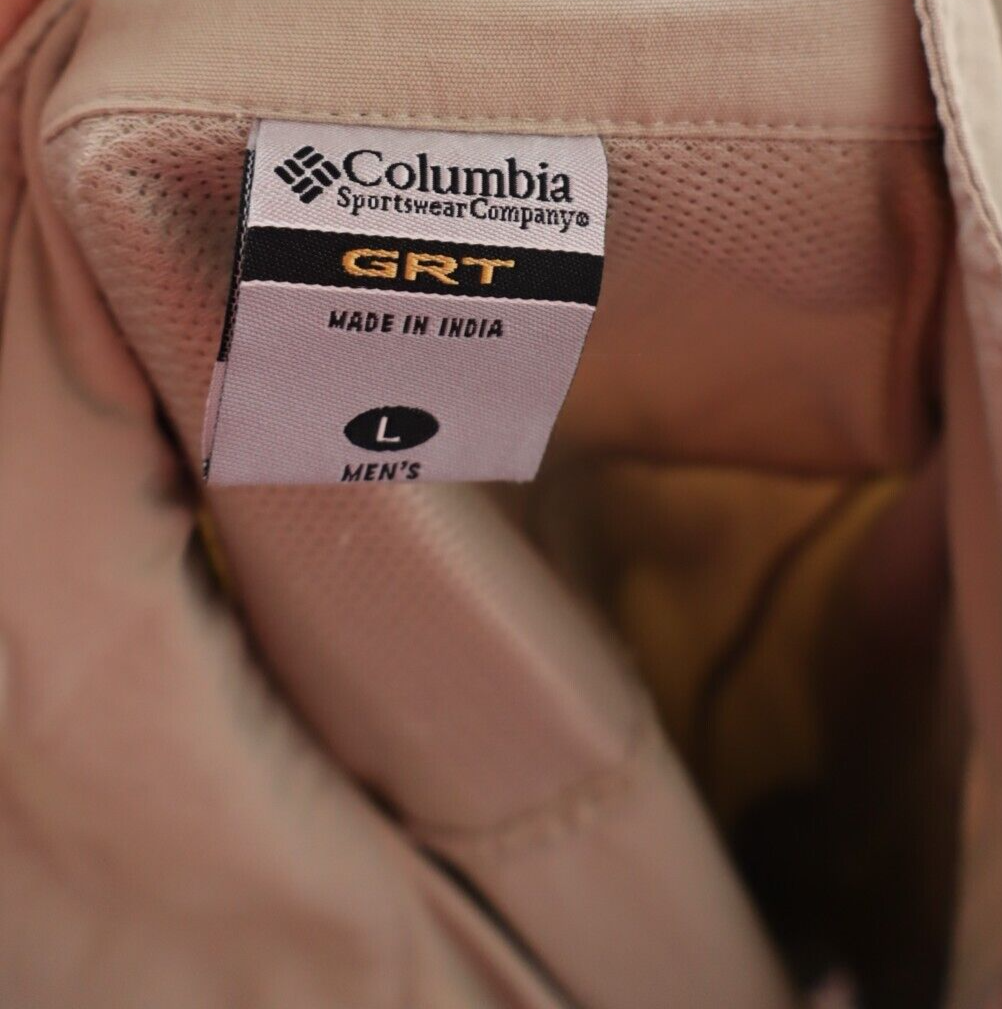 COLUMBIA GIUBBINO LEGGERO SMANICATO GILET UOMO TG L MAN CASUAL VINTAGE JACKET