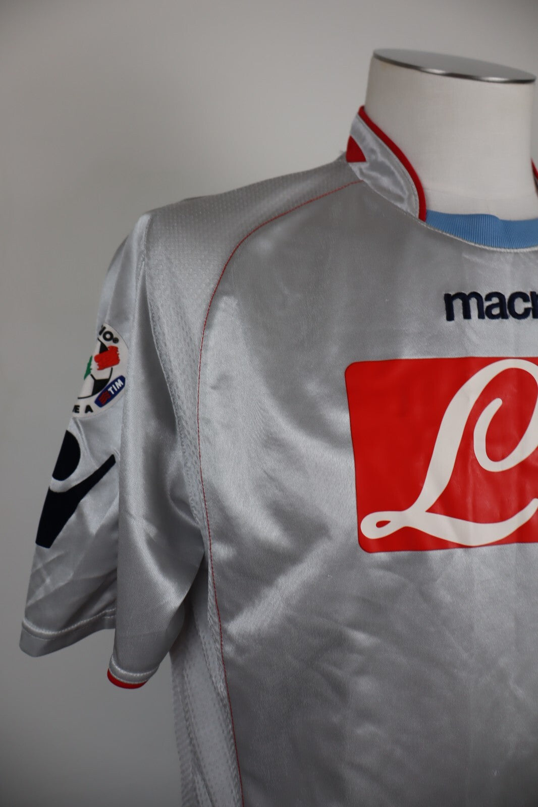 MACRON NAPOLI MAGLIA CALCIO UOMO Tg L SOCCER TRIKOT MAN JERSEY T-SHIRT SPORT