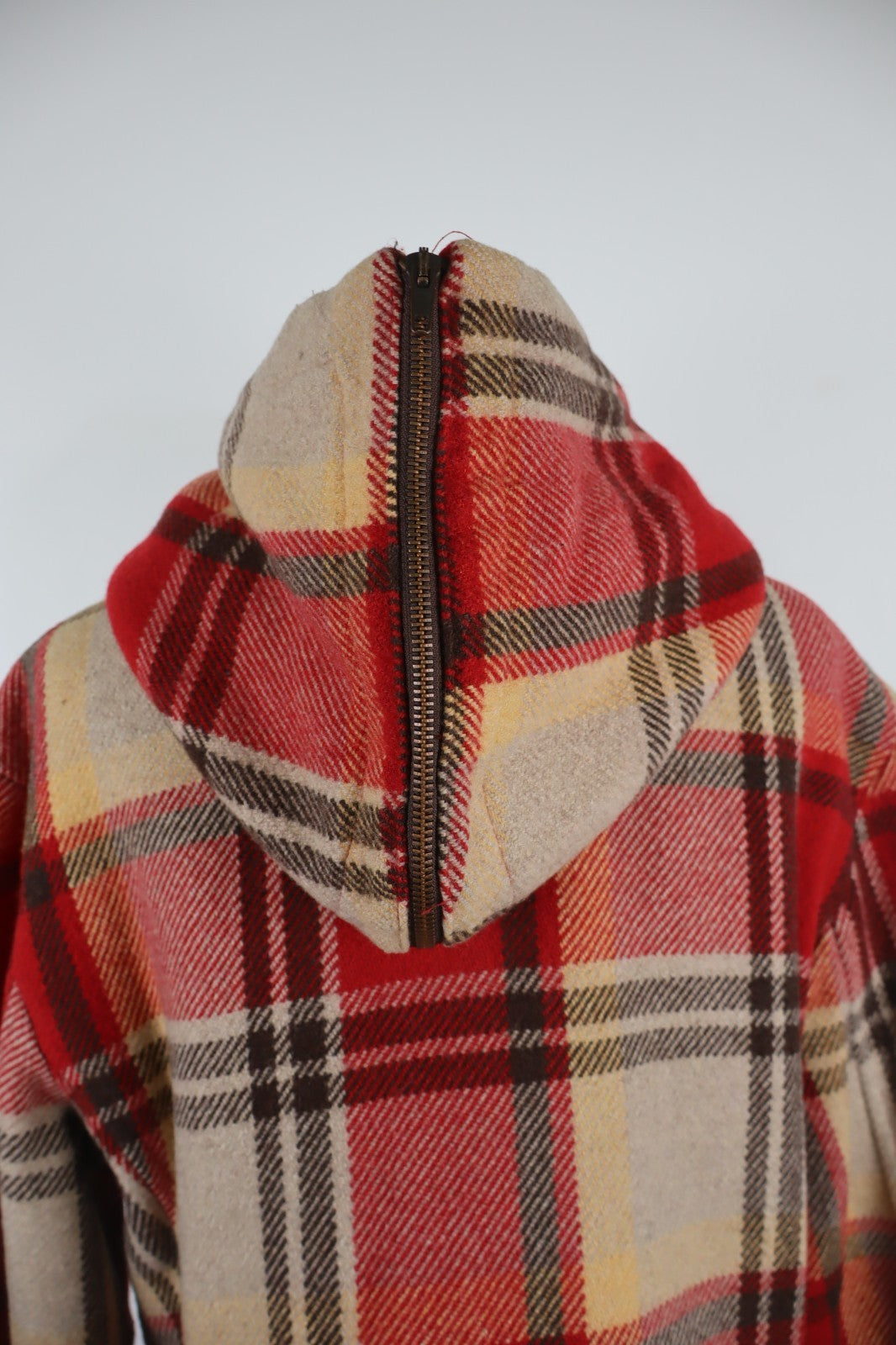 UNLIMITED CAPPOTTO LANA WOOL GIACCA DONNA TG S WOMAN COAT VINTAGE TARTAN