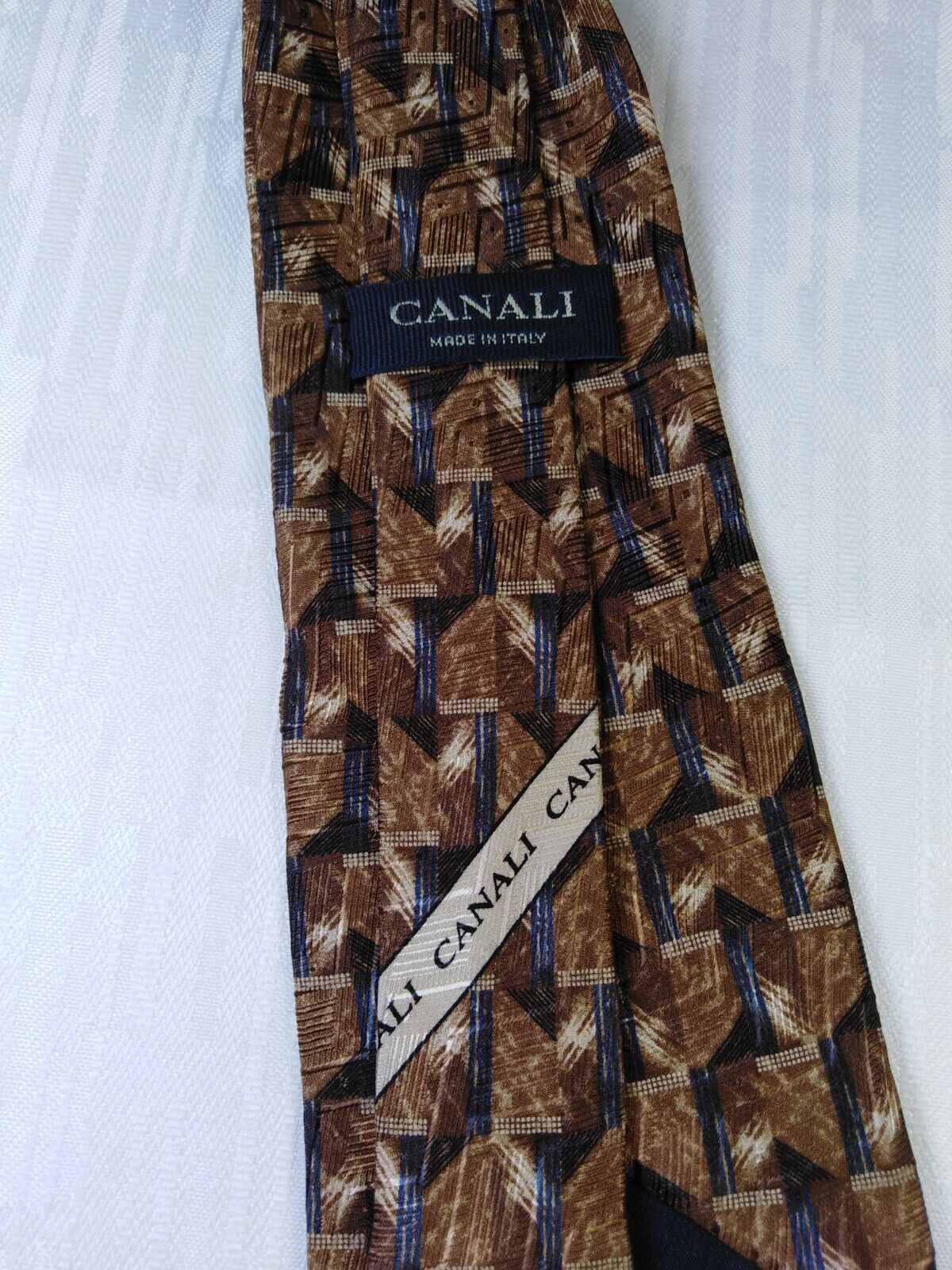 CANALI MILANO 100% SILK TIE SETA CRAVATTA NECKTIE ITALY VINTAGE CLASSIC