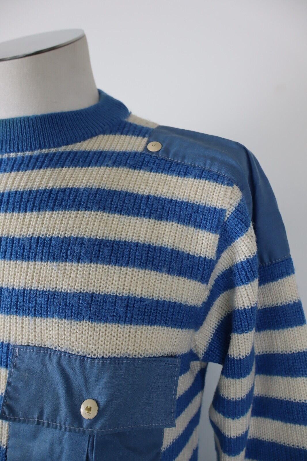 YACHTING TIME MAGLIONE LANA WOOL VINTAGE UOMO Tg 6 SWEATER MAN CASUAL